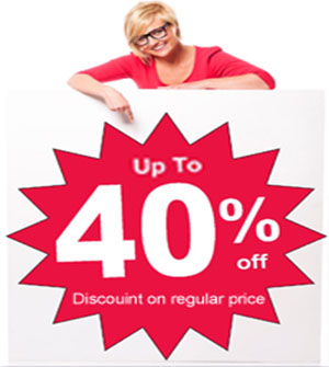 sale upto 40% discount on blinds